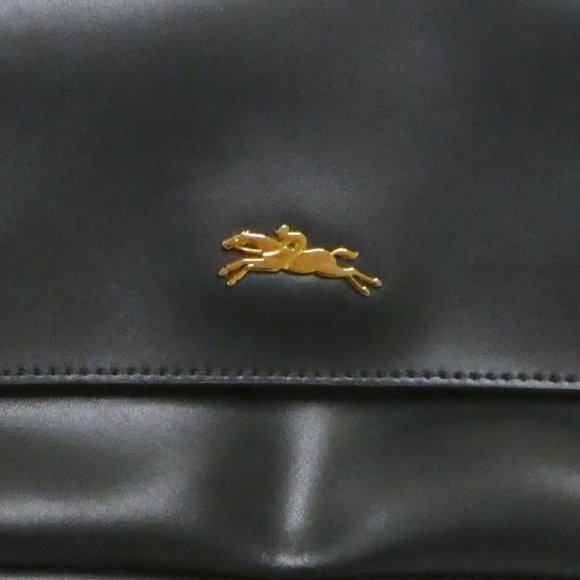 Longchamp Honore Rosato black leather crossbody bag htf NWT - Picture 4 of 8